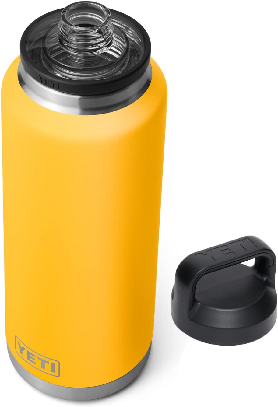 YETI Rambler 46 oz Bottle, Vacuum Insulated, Leakproof, Stainless Steel with Chug Cap – Alpine Yellow