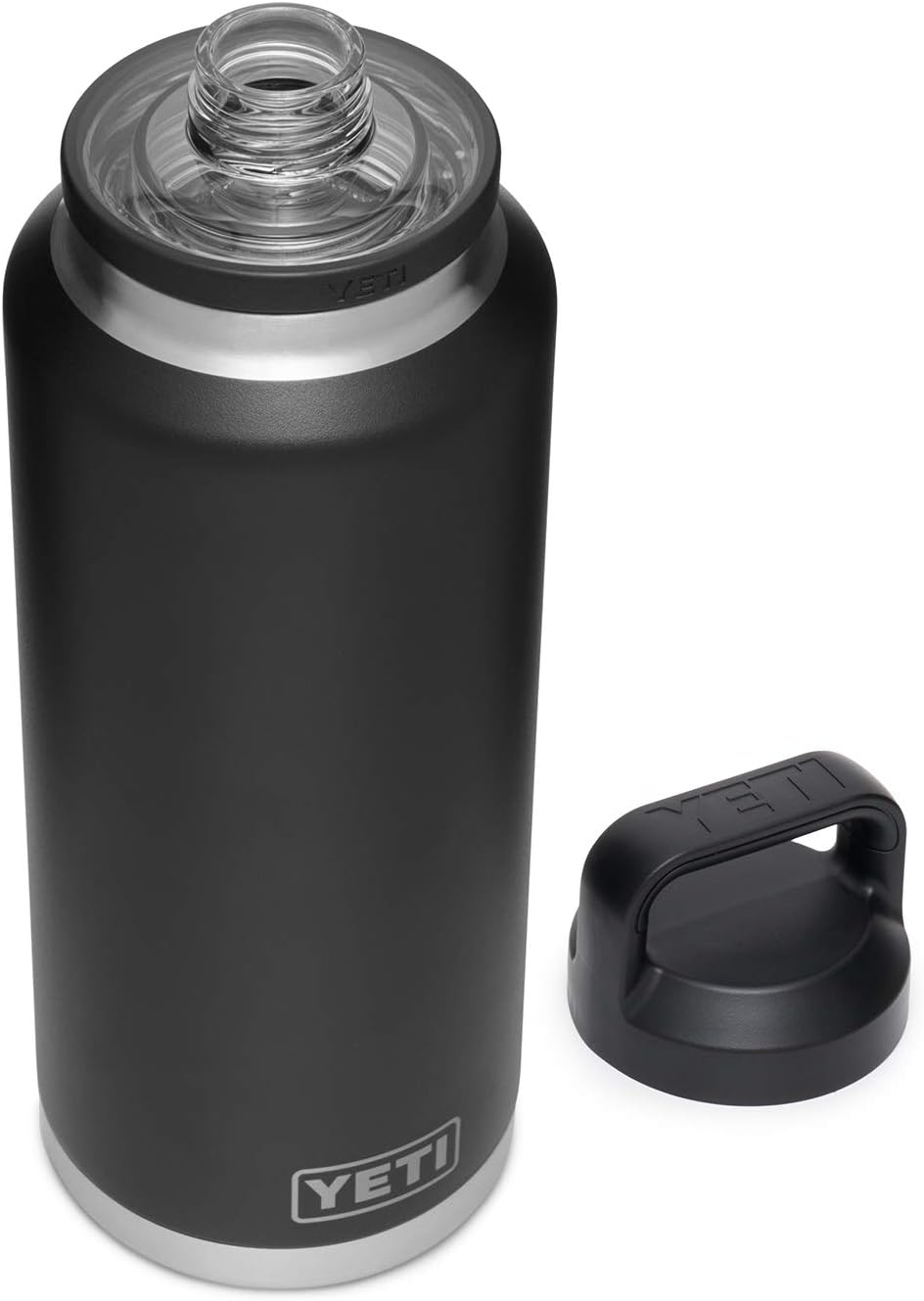 YETI Rambler 46 oz Bottle, Vacuum Insulated, Leakproof, Stainless Steel with Chug Cap – Black