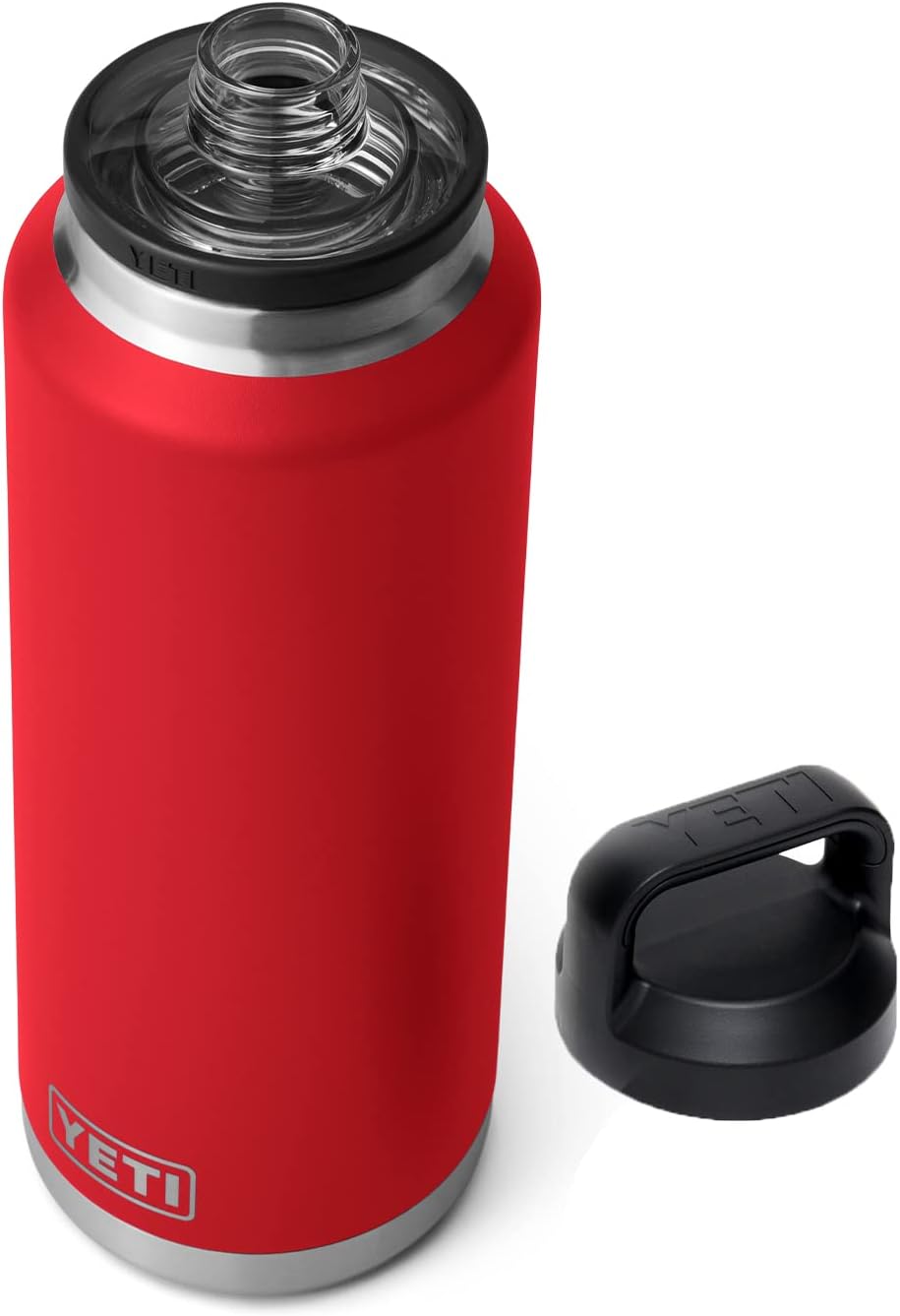 YETI Rambler 46 oz Bottle, Vacuum Insulated, Leakproof, Stainless Steel with Chug Cap – Rescue Red