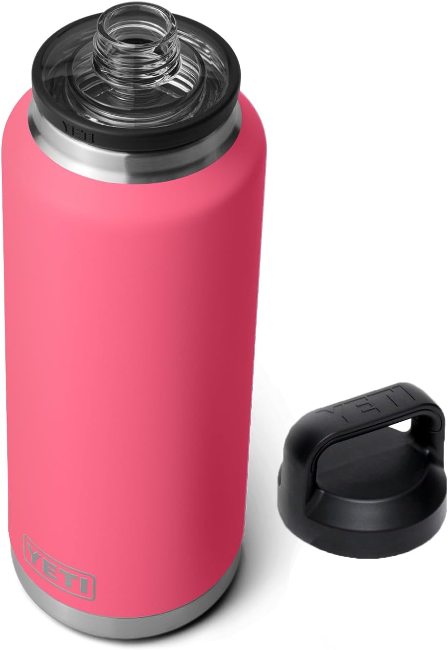 YETI Rambler 46 oz Bottle, Vacuum Insulated, Leakproof, Stainless Steel with Chug Cap – Tropical Pink