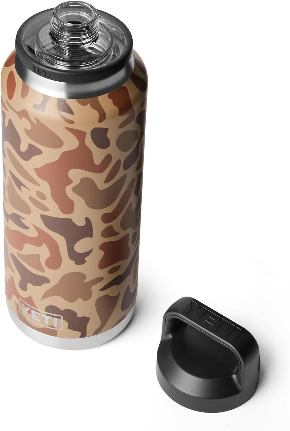 YETI Rambler 46 oz Bottle, Vacuum Insulated, Leakproof, Stainless Steel with Chug Cap – Wetlands Camo