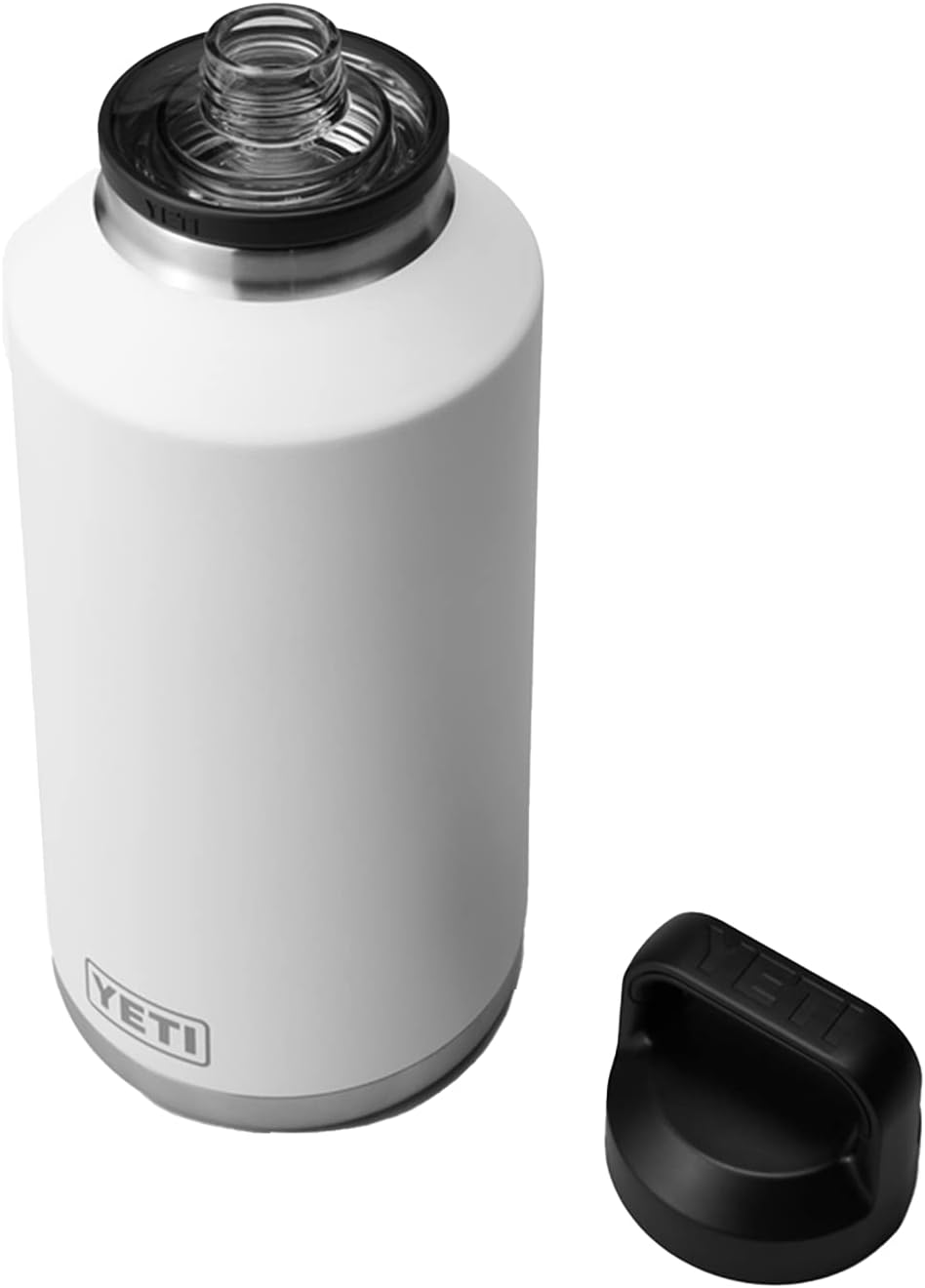 YETI Rambler 64 oz Bottle, Vacuum Insulated, Leakproof, Stainless Steel with Chug Cap, White