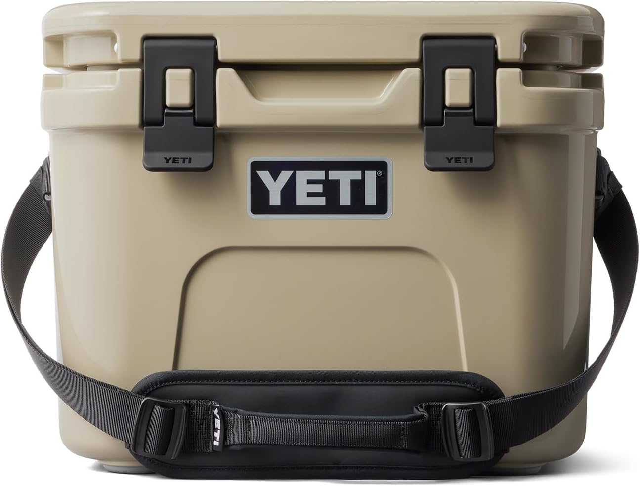 YETI Roadie 15 Hard Cooler with DoubleDuty Shoulder Strap – Tan