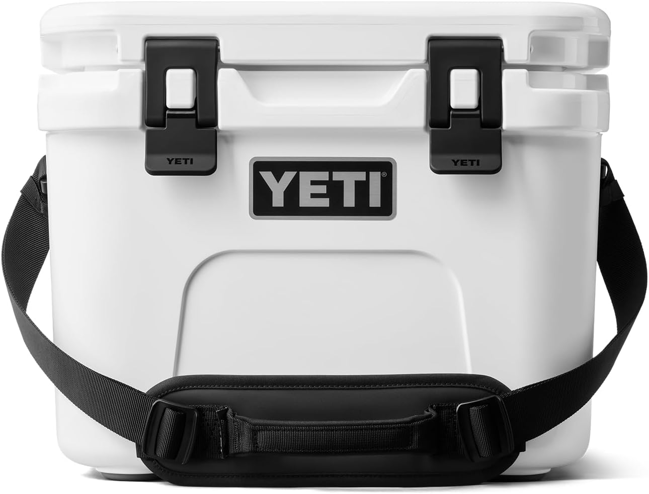 YETI Roadie 15 Hard Cooler with DoubleDuty Shoulder Strap – White