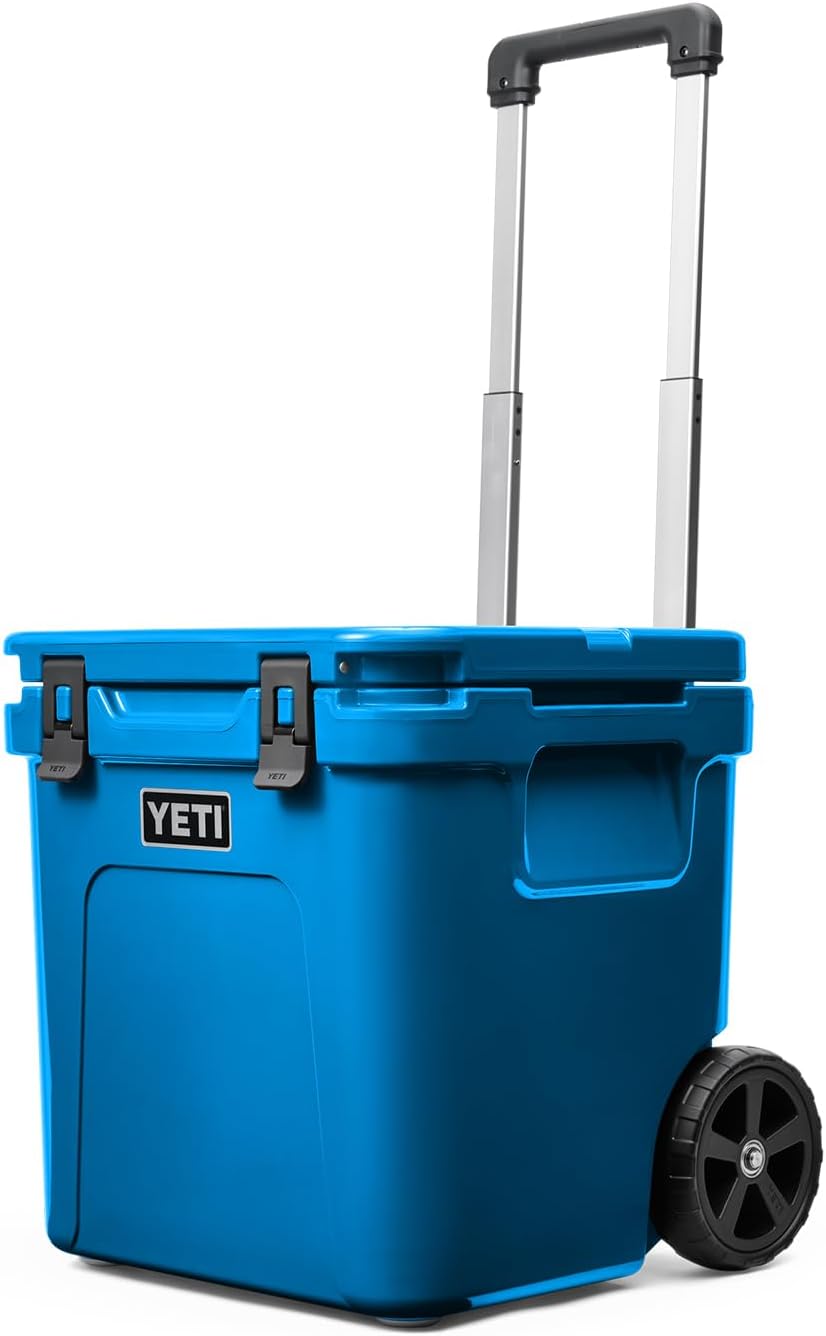 YETI Roadie 48 Wheeled Cooler with Retractable Periscope Handle – Big Wave Blue