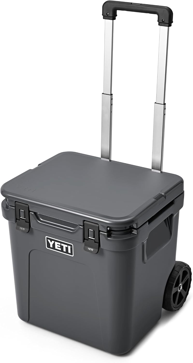 YETI Roadie 48 Wheeled Cooler with Retractable Periscope Handle – Charcoal