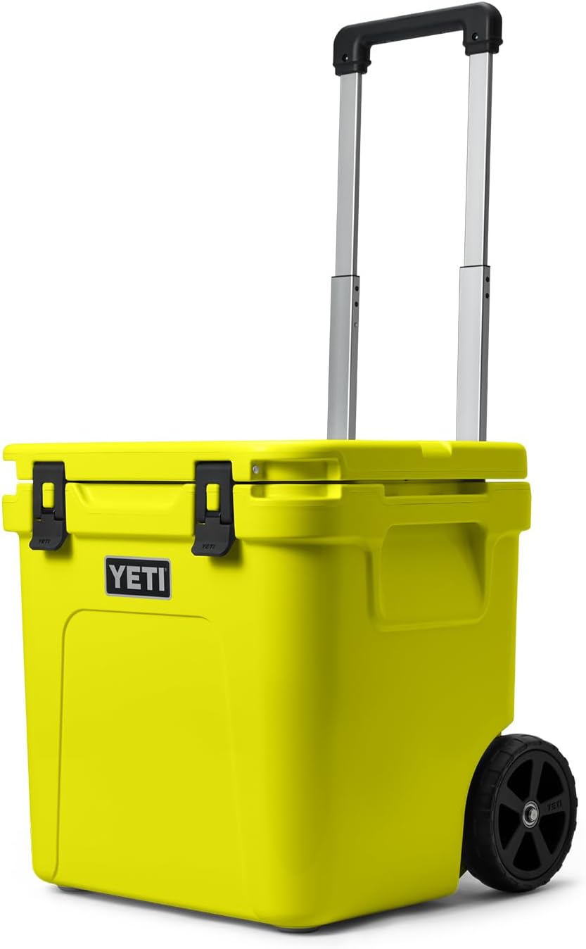 YETI Roadie 48 Wheeled Cooler with Retractable Periscope Handle – Firefly Yellow