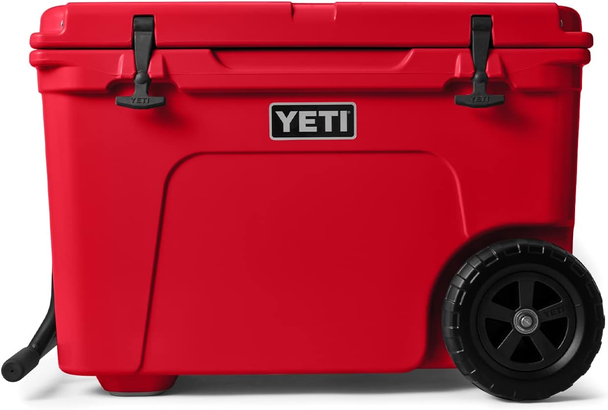 YETI Tundra Haul Wheeled Hard Cooler – Rescue Red