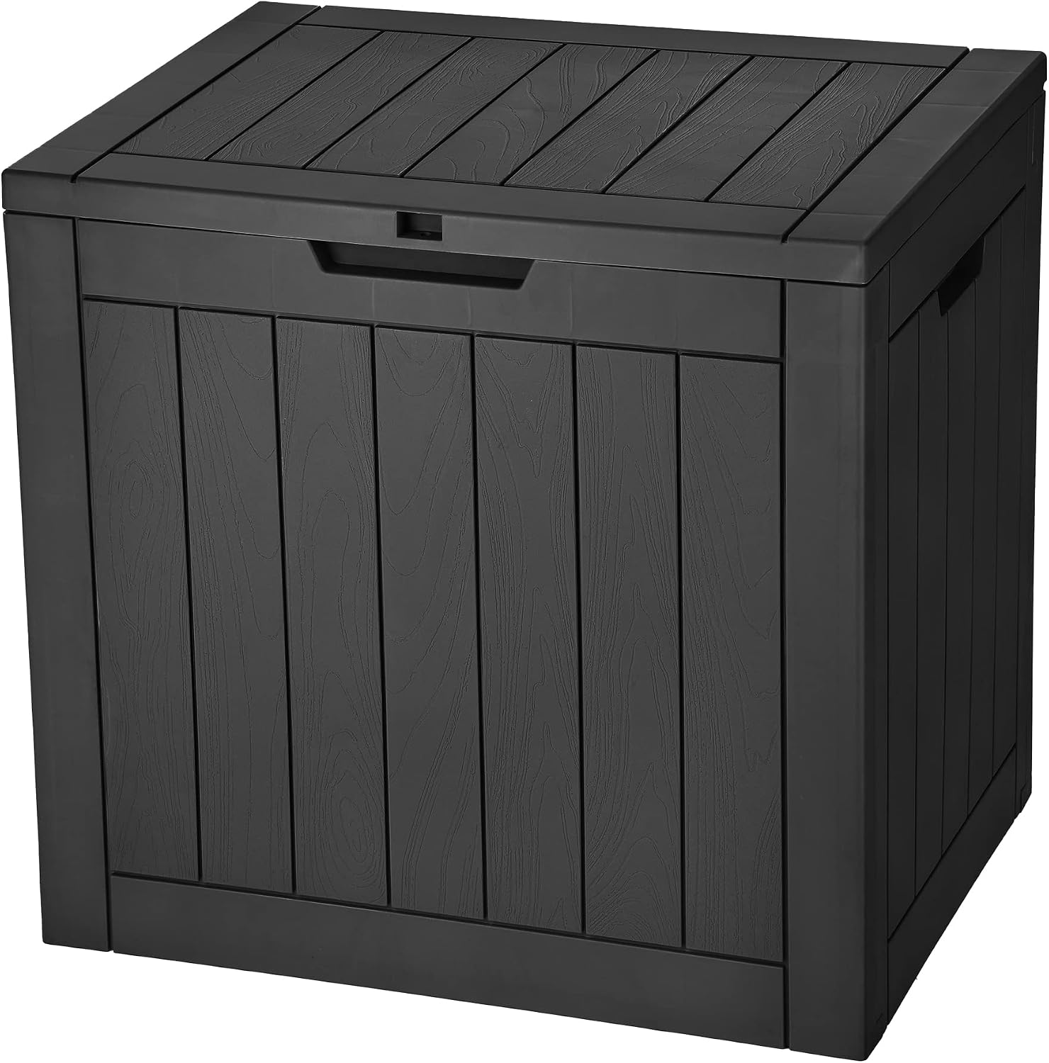 YITAHOME 30 Gallon Deck Box, Outdoor Storage Box  (Black)