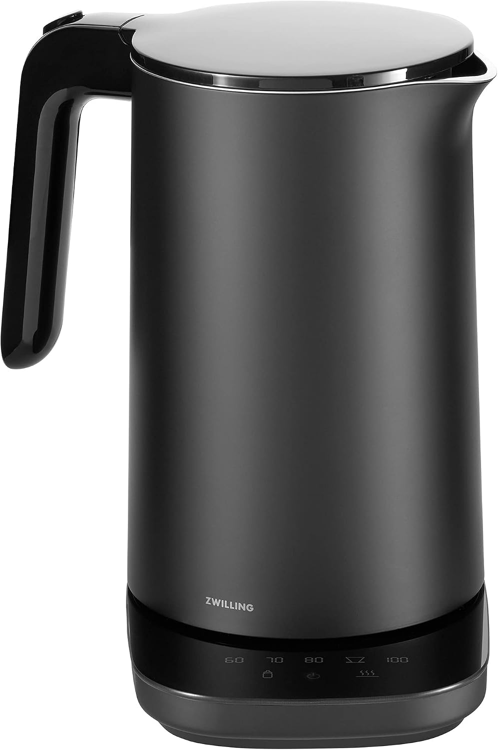 ZWILLING Enfinigy Cool Touch 1.5-Liter Electric Kettle Pro, Cordless Tea Kettle & Hot Water – Black