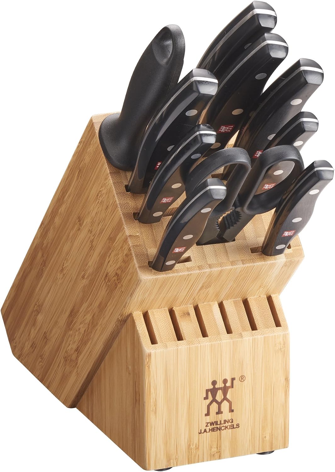 ZWILLING Twin Signature 11-Piece German Knife Set with Block, Razor-Sharp