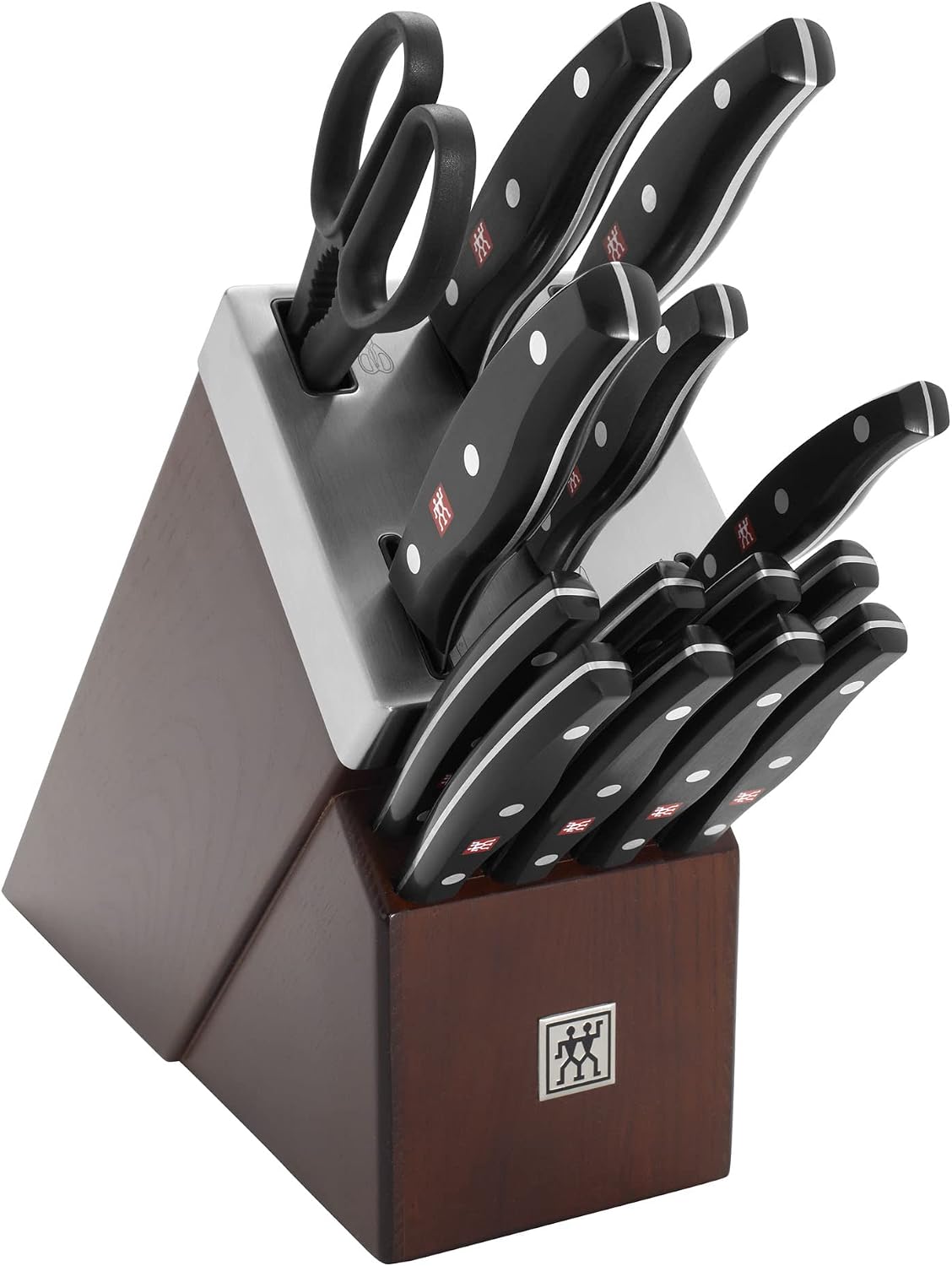 ZWILLING TWIN Signature 15-pc Self-Sharpening Knife Block Set – Brown