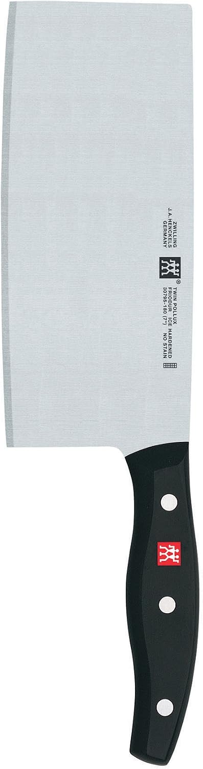 ZWILLING TWIN Signature Chinese Chef Knife, Chinese Cleaver Knife, 7-Inch, Stainless Steel, Black